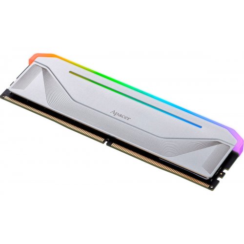 Купить ОЗУ Apacer DDR5 32GB (2x16GB) 5200Mhz NOX RGB Silver (AH5U32G52C522NWAA-2) с проверкой совместимости: обзор, характеристики, цена в Киеве, Днепре, Одессе, Харькове, Украине | интернет-магазин TELEMART.UA фото