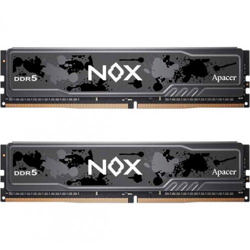 Купить ОЗУ Apacer DDR5 32GB (2x16GB) 6000Mhz NOX Black (AH5U32G60C622MBAA-2) с проверкой совместимости: обзор, характеристики, цена в Киеве, Днепре, Одессе, Харькове, Украине | интернет-магазин TELEMART.UA фото