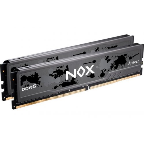 Купить ОЗУ Apacer DDR5 32GB (2x16GB) 6000Mhz NOX Black (AH5U32G60C622MBAA-2) с проверкой совместимости: обзор, характеристики, цена в Киеве, Днепре, Одессе, Харькове, Украине | интернет-магазин TELEMART.UA фото