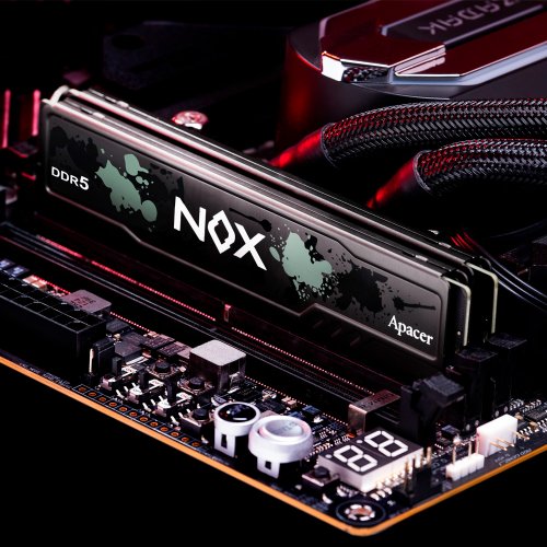 Купить ОЗУ Apacer DDR5 32GB (2x16GB) 6000Mhz NOX Black (AH5U32G60C622MBAA-2) с проверкой совместимости: обзор, характеристики, цена в Киеве, Днепре, Одессе, Харькове, Украине | интернет-магазин TELEMART.UA фото