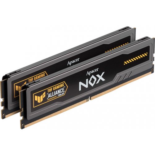 Купить ОЗУ Apacer DDR5 32GB (2x16GB) 5200Mhz NOX TUF (AH5U32G52C522UTAA-2) с проверкой совместимости: обзор, характеристики, цена в Киеве, Днепре, Одессе, Харькове, Украине | интернет-магазин TELEMART.UA фото