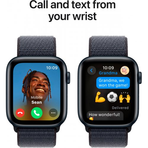 Купить Смарт-часы Apple Watch SE GPS + Cellular 40mm Midnight Aluminium Case with Ink Sport Loop (MXGA3QH/A) - цена в Харькове, Киеве, Днепре, Одессе
в интернет-магазине Telemart фото