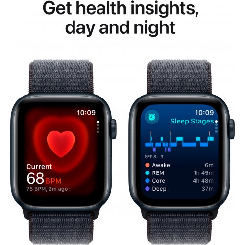 Купить Смарт-часы Apple Watch SE GPS + Cellular 40mm Midnight Aluminium Case with Ink Sport Loop (MXGA3QH/A) - цена в Харькове, Киеве, Днепре, Одессе
в интернет-магазине Telemart фото