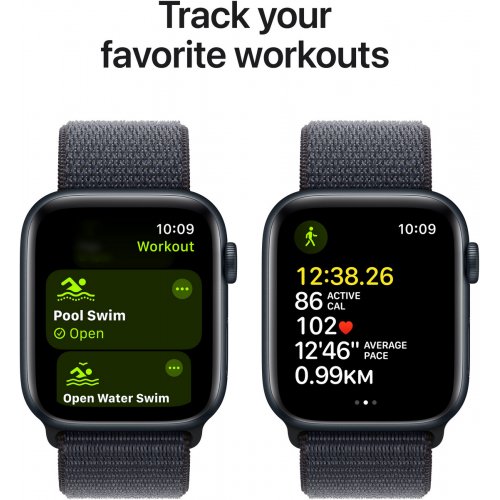 Купить Смарт-часы Apple Watch SE GPS + Cellular 40mm Midnight Aluminium Case with Ink Sport Loop (MXGA3QH/A) - цена в Харькове, Киеве, Днепре, Одессе
в интернет-магазине Telemart фото