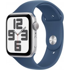 Смарт-часы Apple Watch SE GPS + Cellular 40mm Silver Aluminium Case with Denim Sport Band - M/L (MXGG3QH/A)