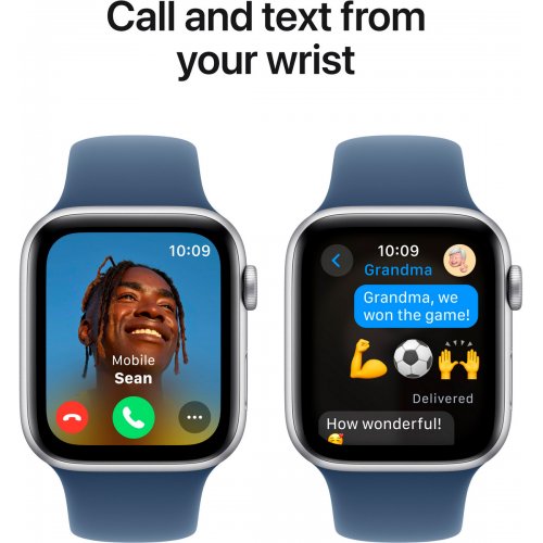 Купить Смарт-часы Apple Watch SE GPS + Cellular 40mm Silver Aluminium Case with Denim Sport Band - M/L (MXGG3QH/A) - цена в Харькове, Киеве, Днепре, Одессе
в интернет-магазине Telemart фото