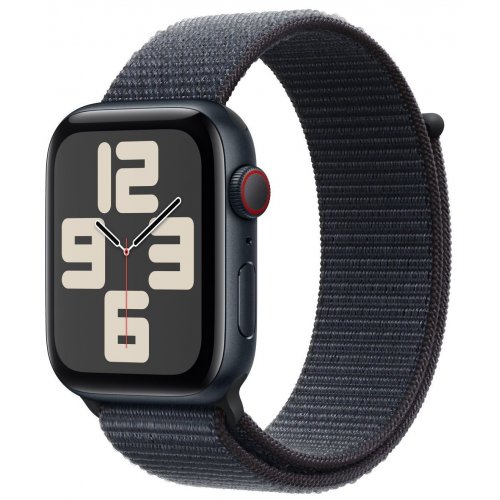 Купити Смарт-годинник Apple Watch SE GPS + Cellular 44mm Midnight Aluminium Case with Ink Sport Loop (MXGN3QH/A) - ціна в Києві, Львові, Вінниці, Хмельницькому, Франківську, Україні | інтернет-магазин TELEMART.UA фото