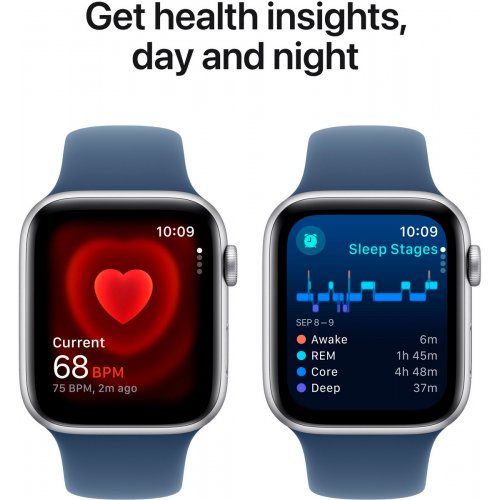 Купить Смарт-часы Apple Watch SE GPS + Cellular 44mm Silver Aluminium Case with Denim Sport Band - M/L (MXGQ3QH/A) - цена в Харькове, Киеве, Днепре, Одессе
в интернет-магазине Telemart фото