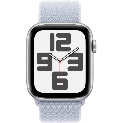 Купить Смарт-часы Apple Watch SE GPS + Cellular 44mm Silver Aluminium Case with Blue Cloud Sport Loop (MXGR3QH/A) - цена в Харькове, Киеве, Днепре, Одессе
в интернет-магазине Telemart фото