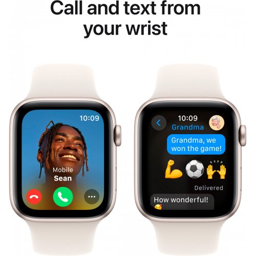 Купити Смарт-годинник Apple Watch SE GPS + Cellular 44mm Starlight Aluminium Case with Starlight Sport Band - M/L (MXGU3QH/A) - ціна в Києві, Львові, Вінниці, Хмельницькому, Франківську, Україні | інтернет-магазин TELEMART.UA фото