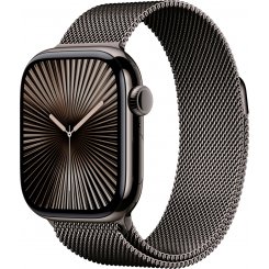 Смарт-годинник Apple Watch Series 10 GPS + Cellular 42mm Slate Titanium Case with Slate Milanese Loop (MX053QH/A)