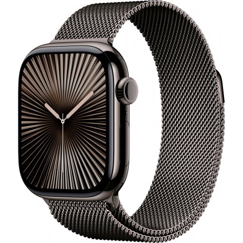 Купить Смарт-часы Apple Watch Series 10 GPS + Cellular 42mm Slate Titanium Case with Slate Milanese Loop (MX053QH/A) - цена в Харькове, Киеве, Днепре, Одессе
в интернет-магазине Telemart фото
