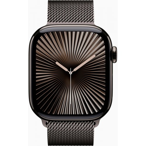 Купить Смарт-часы Apple Watch Series 10 GPS + Cellular 42mm Slate Titanium Case with Slate Milanese Loop (MX053QH/A) - цена в Харькове, Киеве, Днепре, Одессе
в интернет-магазине Telemart фото