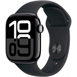 Смарт-годинник Apple Watch Series 10 GPS + Cellular 42mm Jet Black Aluminium Case with Black Sport Band - M/L (MWX73QH/A)