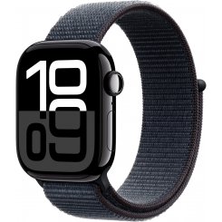 Смарт-годинник Apple Watch Series 10 GPS + Cellular 42mm Jet Black Aluminium Case with Ink Sport Loop (MWX83QH/A)