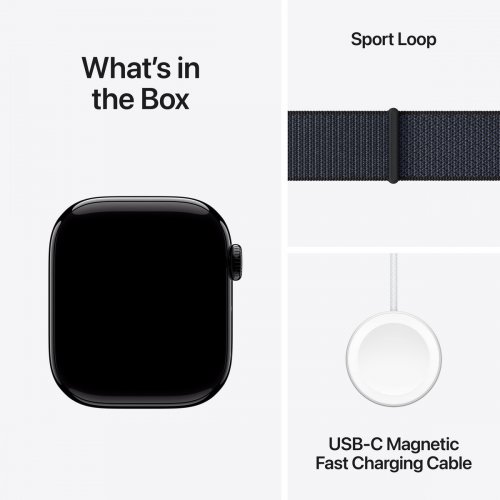 Купить Смарт-часы Apple Watch Series 10 GPS + Cellular 42mm Jet Black Aluminium Case with Ink Sport Loop (MWX83QH/A) - цена в Харькове, Киеве, Днепре, Одессе
в интернет-магазине Telemart фото