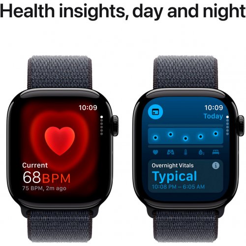 Купить Смарт-часы Apple Watch Series 10 GPS + Cellular 42mm Jet Black Aluminium Case with Ink Sport Loop (MWX83QH/A) - цена в Харькове, Киеве, Днепре, Одессе
в интернет-магазине Telemart фото