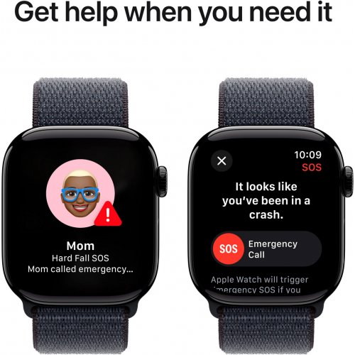 Купить Смарт-часы Apple Watch Series 10 GPS + Cellular 42mm Jet Black Aluminium Case with Ink Sport Loop (MWX83QH/A) - цена в Харькове, Киеве, Днепре, Одессе
в интернет-магазине Telemart фото
