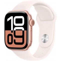 Смарт-годинник Apple Watch Series 10 GPS + Cellular 42mm Rose Gold Aluminium Case with Light Blush Sport Band - S/M (MWX93QH/A)