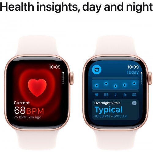 Купити Смарт-годинник Apple Watch Series 10 GPS + Cellular 42mm Rose Gold Aluminium Case with Light Blush Sport Band - M/L (MWXA3QH/A) - ціна в Києві, Львові, Вінниці, Хмельницькому, Франківську, Україні | інтернет-магазин TELEMART.UA фото