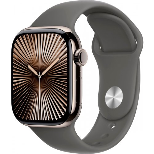 Купить Смарт-часы Apple Watch Series 10 GPS + Cellular 42mm Natural Titanium Case with Stone Grey Sport Band - M/L (MWXE3QH/A) - цена в Харькове, Киеве, Днепре, Одессе
в интернет-магазине Telemart фото