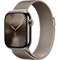 Смарт-годинник Apple Watch Series 10 GPS + Cellular 42mm Natural Titanium Case with Natural Milanese Loop (MWXF3QH/A)