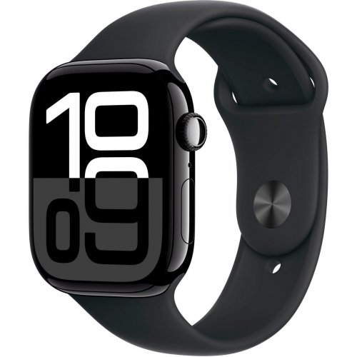 Купить Смарт-часы Apple Watch Series 10 GPS + Cellular 46mm Jet Black Aluminium Case with Black Sport Band - M/L (MWY43QH/A) - цена в Харькове, Киеве, Днепре, Одессе
в интернет-магазине Telemart фото