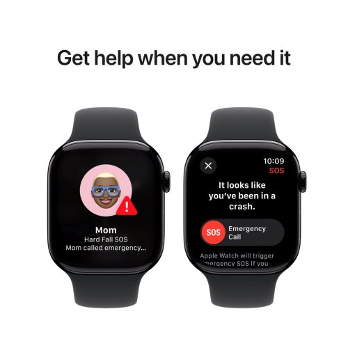 Купить Смарт-часы Apple Watch Series 10 GPS + Cellular 46mm Jet Black Aluminium Case with Black Sport Band - M/L (MWY43QH/A) - цена в Харькове, Киеве, Днепре, Одессе
в интернет-магазине Telemart фото