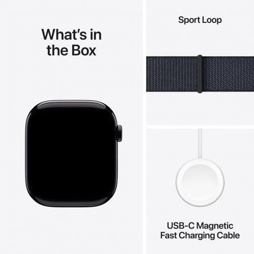 Купить Смарт-часы Apple Watch Series 10 GPS + Cellular 46mm Jet Black Aluminium Case with Ink Sport Loop (MWY53QH/A) - цена в Харькове, Киеве, Днепре, Одессе
в интернет-магазине Telemart фото