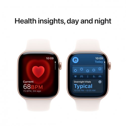 Купити Смарт-годинник Apple Watch Series 10 GPS + Cellular 46mm Rose Gold Aluminium Case with Light Blush Sport Band - M/L (MWY73QH/A) - ціна в Києві, Львові, Вінниці, Хмельницькому, Франківську, Україні | інтернет-магазин TELEMART.UA фото