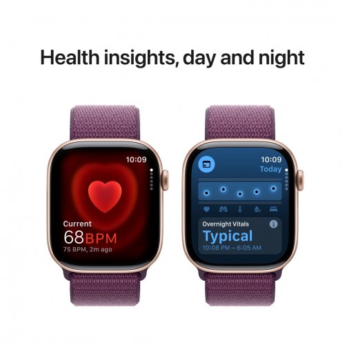 Купить Смарт-часы Apple Watch Series 10 GPS + Cellular 46mm Rose Gold Aluminium Case with Plum Sport Loop (MWY83QH/A) - цена в Харькове, Киеве, Днепре, Одессе
в интернет-магазине Telemart фото