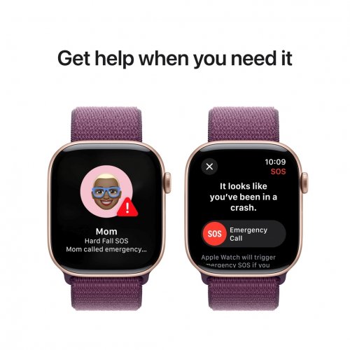 Купить Смарт-часы Apple Watch Series 10 GPS + Cellular 46mm Rose Gold Aluminium Case with Plum Sport Loop (MWY83QH/A) - цена в Харькове, Киеве, Днепре, Одессе
в интернет-магазине Telemart фото