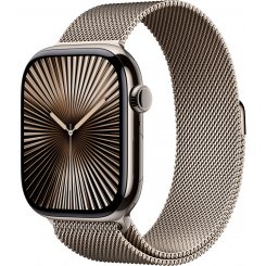 Смарт-годинник Apple Watch Series 10 GPS + Cellular 46mm Natural Titanium Case with Natural Milanese Loop - M/L (MWYC3QH/A)