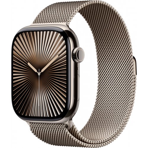 Купить Смарт-часы Apple Watch Series 10 GPS + Cellular 46mm Natural Titanium Case with Natural Milanese Loop - M/L (MWYC3QH/A) - цена в Харькове, Киеве, Днепре, Одессе
в интернет-магазине Telemart фото