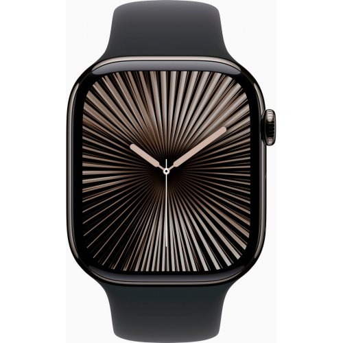 Купити Смарт-годинник Apple Watch Series 10 GPS + Cellular 46mm Slate Titanium Case with Black Sport Band - M/L (MWYE3QH/A) - ціна в Києві, Львові, Вінниці, Хмельницькому, Франківську, Україні | інтернет-магазин TELEMART.UA фото