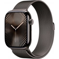 Смарт-годинник Apple Watch Series 10 GPS + Cellular 46mm Slate Titanium Case with Slate Milanese Loop - M/L (MWYW3QH/A)