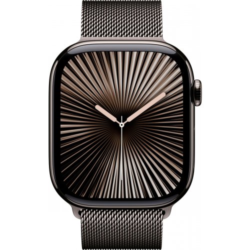 Купити Смарт-годинник Apple Watch Series 10 GPS + Cellular 46mm Slate Titanium Case with Slate Milanese Loop - M/L (MWYW3QH/A) - ціна в Києві, Львові, Вінниці, Хмельницькому, Франківську, Україні | інтернет-магазин TELEMART.UA фото