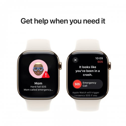 Купить Смарт-часы Apple Watch Series 10 GPS + Cellular 46mm Gold Titanium Case with Starlight Sport Band - M/L (MWYY3QH/A) - цена в Харькове, Киеве, Днепре, Одессе
в интернет-магазине Telemart фото