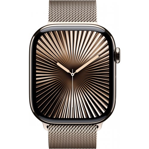 Купити Смарт-годинник Apple Watch Series 10 GPS + Cellular 46mm Natural Titanium Case with Natural Milanese Loop - S/M (MC7Q4QH/A) - ціна в Києві, Львові, Вінниці, Хмельницькому, Франківську, Україні | інтернет-магазин TELEMART.UA фото