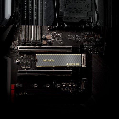 Купить SSD-диск ADATA Legend 860 3D NAND 500GB M.2 (2280 PCI-E) (SLEG-860-500GCS) с проверкой совместимости: обзор, характеристики, цена в Киеве, Днепре, Одессе, Харькове, Украине | интернет-магазин TELEMART.UA фото