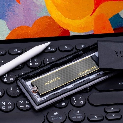 Купить SSD-диск ADATA Legend 860 3D NAND 500GB M.2 (2280 PCI-E) (SLEG-860-500GCS) с проверкой совместимости: обзор, характеристики, цена в Киеве, Днепре, Одессе, Харькове, Украине | интернет-магазин TELEMART.UA фото