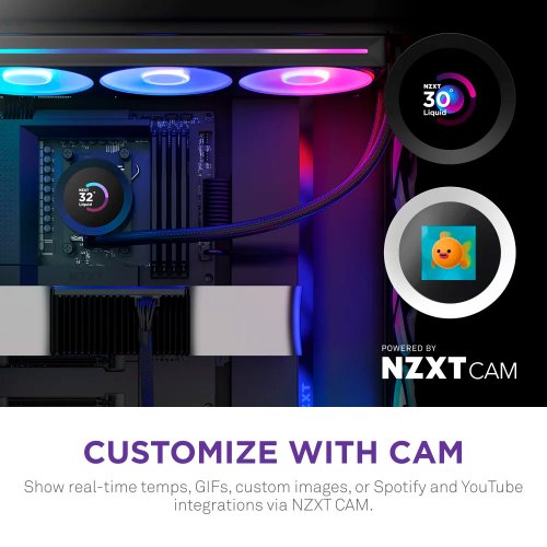 Купить Готовая СВО NZXT Kraken Plus 360 RGB (RL-KR360-B2) Black с проверкой совместимости: обзор, характеристики, цена в Киеве, Днепре, Одессе, Харькове, Украине | интернет-магазин TELEMART.UA фото