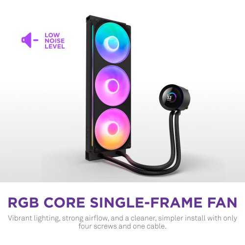 Купить Готовая СВО NZXT Kraken Plus 360 RGB (RL-KR360-B2) Black с проверкой совместимости: обзор, характеристики, цена в Киеве, Днепре, Одессе, Харькове, Украине | интернет-магазин TELEMART.UA фото