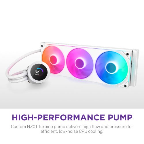 Купить Готовая СВО NZXT Kraken Plus 360 RGB (RL-KR360-W2) White с проверкой совместимости: обзор, характеристики, цена в Киеве, Днепре, Одессе, Харькове, Украине | интернет-магазин TELEMART.UA фото