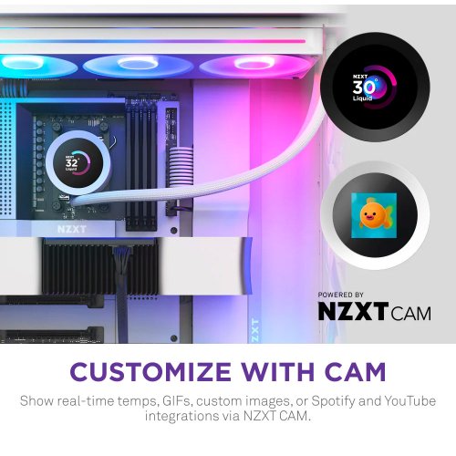 Купить Готовая СВО NZXT Kraken Plus 360 RGB (RL-KR360-W2) White с проверкой совместимости: обзор, характеристики, цена в Киеве, Днепре, Одессе, Харькове, Украине | интернет-магазин TELEMART.UA фото