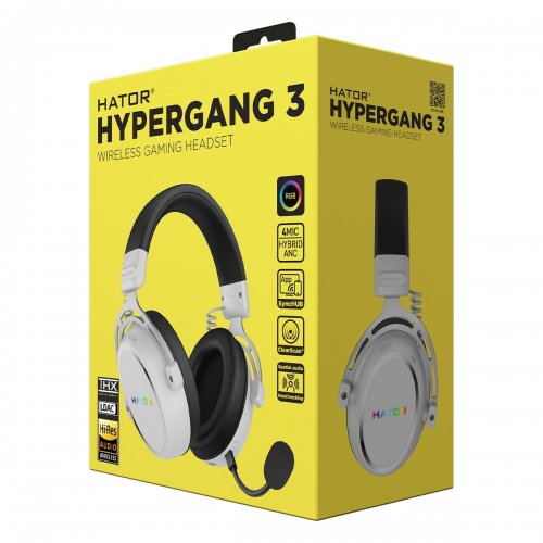 Фото Навушники HATOR Hypergang 3 Wireless (ESH56) White