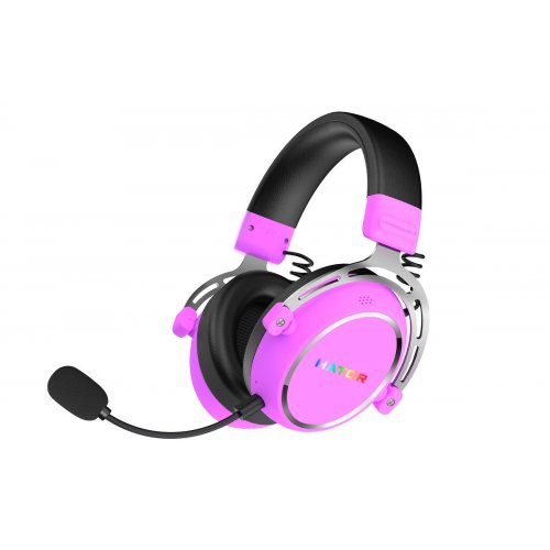 Навушники HATOR Hypergang 3 Wireless (ESH52) Cyber Violet купити в Україні: Київ, Львів, Хмельницький, Тернопіль, Івано-Франківськ | Низька ціна, відгуки, характеристики від TELEMART фото
