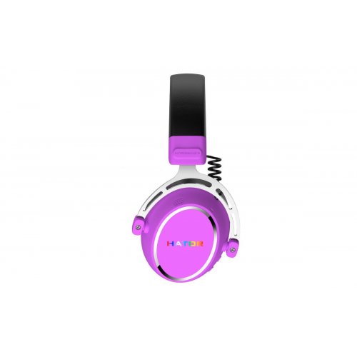 Навушники HATOR Hypergang 3 Wireless (ESH52) Cyber Violet купити в Україні: Київ, Львів, Хмельницький, Тернопіль, Івано-Франківськ | Низька ціна, відгуки, характеристики від TELEMART фото