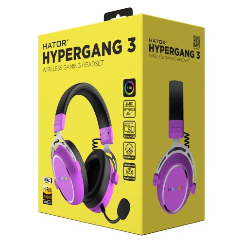 Купить Наушники HATOR Hypergang 3 Wireless (ESH52) Cyber Violet - цена в Харькове, Киеве, Днепре, Одессе
в интернет-магазине Telemart фото