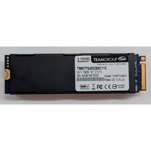 Купить Ssd-диск Team T-FORCE CARDEA MLC 480GB M.2 (2280 PCI-E) (TM8FP2480G0C110) (Восстановлено продавцом, 784348) с проверкой совместимости: обзор, характеристики, цена в Киеве, Днепре, Одессе, Харькове, Украине | интернет-магазин TELEMART.UA фото